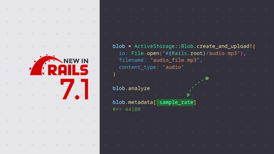 Rails 7.1 adds an option to extract the sample rate of an audio file